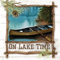 On Lake Time Framed Print