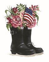 Patriotic Boots Fine Art Print