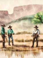 Cowboy Friends II Fine Art Print
