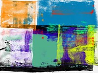 Abstract Blue and Orange Fine Art Print