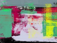 Abstract Green and Purpple Fine Art Print