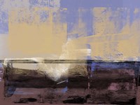 Abstract Ochre and Violet Fine Art Print
