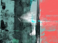 Abstract Green and Orange Fine Art Print