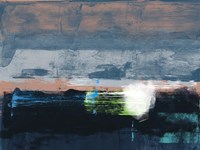 Abstract Navy Blue and White Fine Art Print