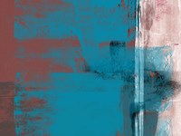 Abstract Blue Brown and White Fine Art Print