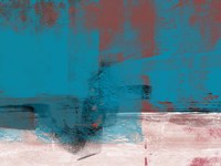 Abstract Blue and Brown I Fine Art Print