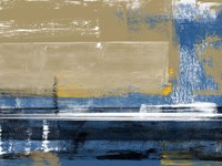 Abstract Biege and Blue Fine Art Print
