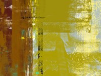 Yellow Mustard Abstract Composition I Fine Art Print