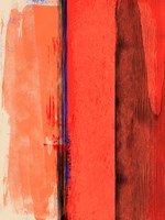 Red and Orange Abstract Composition I Fine Art Print