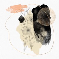 Yellow Abstract Flower Art Composition Fine Art Print