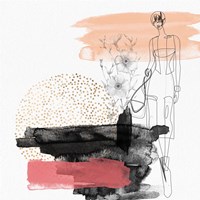 Abstract  Flower Girl Composition I Fine Art Print