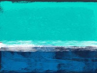 Abstract Blue and Turquoise Fine Art Print
