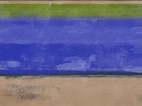 Abstract Blue and Olive Fine Art Print