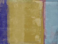 Abstract Mustard and Blue Fine Art Print