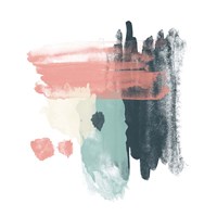 Abstract Teal Watercolor Fine Art Print