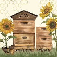 Honey Bees & Flowers Please VII Framed Print