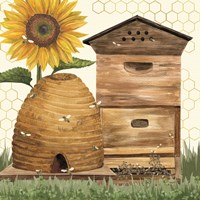 Honey Bees & Flowers Please IX Fine Art Print