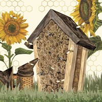 Honey Bees & Flowers Please X Framed Print