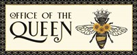 Honey Bees & Flowers Please panel II-The Queen Fine Art Print