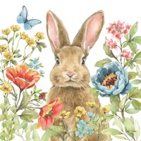 Garden Bunnies II Fine Art Print