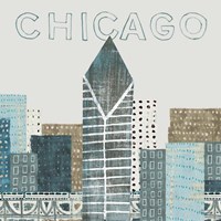 Chicago Landmarks II Framed Print