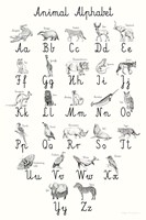 Animal Alphabet Framed Print