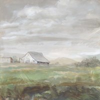 White Barn Fields Fine Art Print