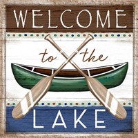 Welcome to the Lake Framed Print