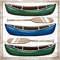 Canoes Framed Print