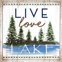 Live, Love, Lake Framed Print