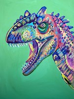 Green Dinosaur Fine Art Print