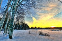 End of a Winter Day Fine Art Print