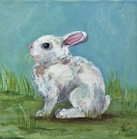 White Bunny Fine Art Print