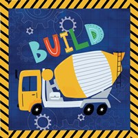 Build - Cement Truck Framed Print