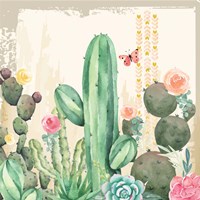 Southwest Cactus III Framed Print