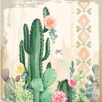 Southwest Cactus IV Framed Print