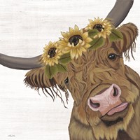 Sunflower Highland Fine Art Print