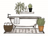 Bathroom Plants I Framed Print