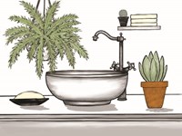 Bathroom Plants II Fine Art Print
