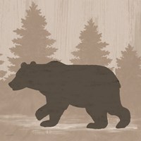 Bear Silhouette Fine Art Print