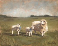 Sheep in the Pasture III Fine Art Print