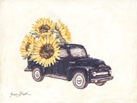 Sunflower Farm Truck Fine Art Print