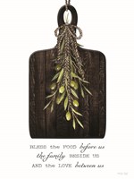 Bless the Food Before Us Framed Print