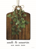 Meals and Memories Made Here Framed Print