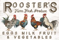Rooster's Farm Fresh Produce Fine Art Print