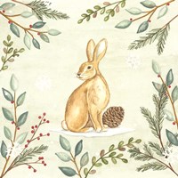 Woodland Animals Rabbit Fine Art Print