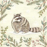 Woodland Animals Raccoon Fine Art Print
