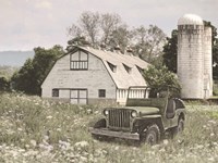 Old Jeep at the Farm Fine Art Print