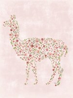 Floral Llama Fine Art Print