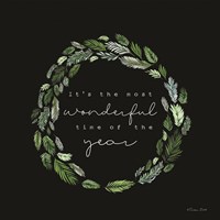 Most Wonderful Time Wreath Fine Art Print